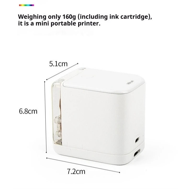Portable Color Mobile Color Mini Inkjet Printer Android Wireless Wifi 2.4G Handheld Gift Card Logo Printer Inkjet Printer Tools