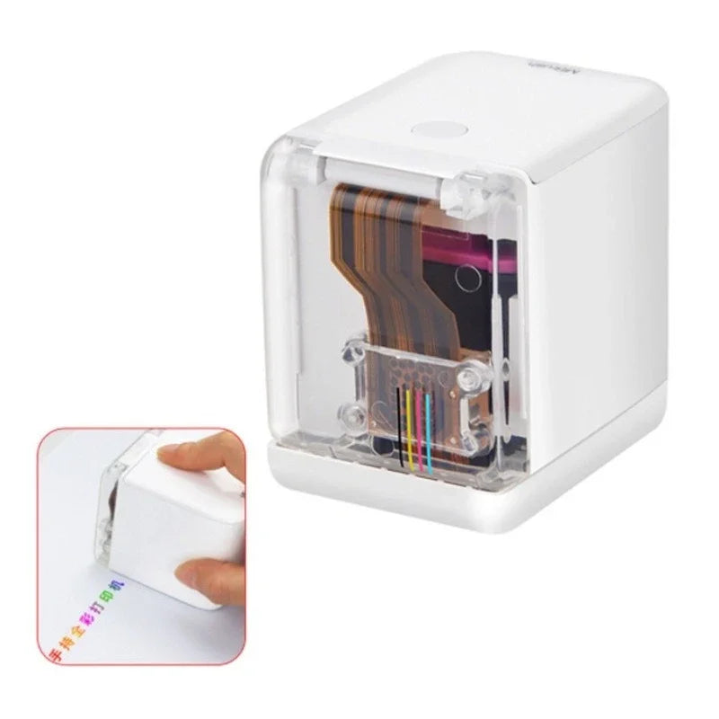 Portable Color Mobile Color Mini Inkjet Printer Android Wireless Wifi 2.4G Handheld Gift Card Logo Printer Inkjet Printer Tools