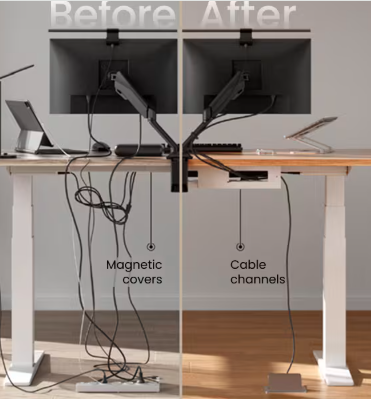 Electric Standing Desk 120x60cm Sit Stand Table Height Adjustable Desk